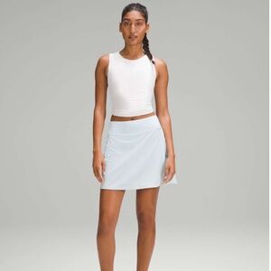 Lululemon Pace Rival Mid-Rise Skirt—Extra Long—Powder Blue—Size 12
